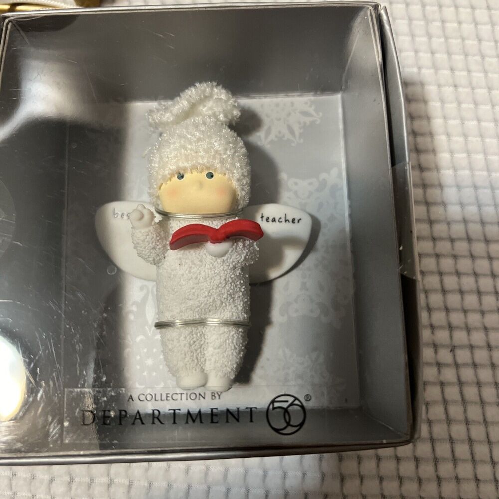 Dept 56 Angel Gifts Best Teacher Christmas Angel Ornament NEW